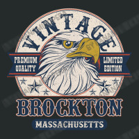 Retro Bald Eagle Brockton Massachusetts Vintage Limited Edition Women's Triblend Scoop T-shirt | Artistshot