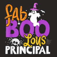 Faboolous School Principal Ghost Halloween Costume Ladies Fitted T-shirt | Artistshot