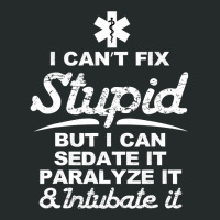 Paramedic Emt Gift Can Sedate And Paralyze Stupid Funny Ems Women's Triblend Scoop T-shirt | Artistshot