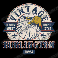 Retro Bald Eagle Burlington Iowa Vintage Limited Edition Adjustable Cap | Artistshot