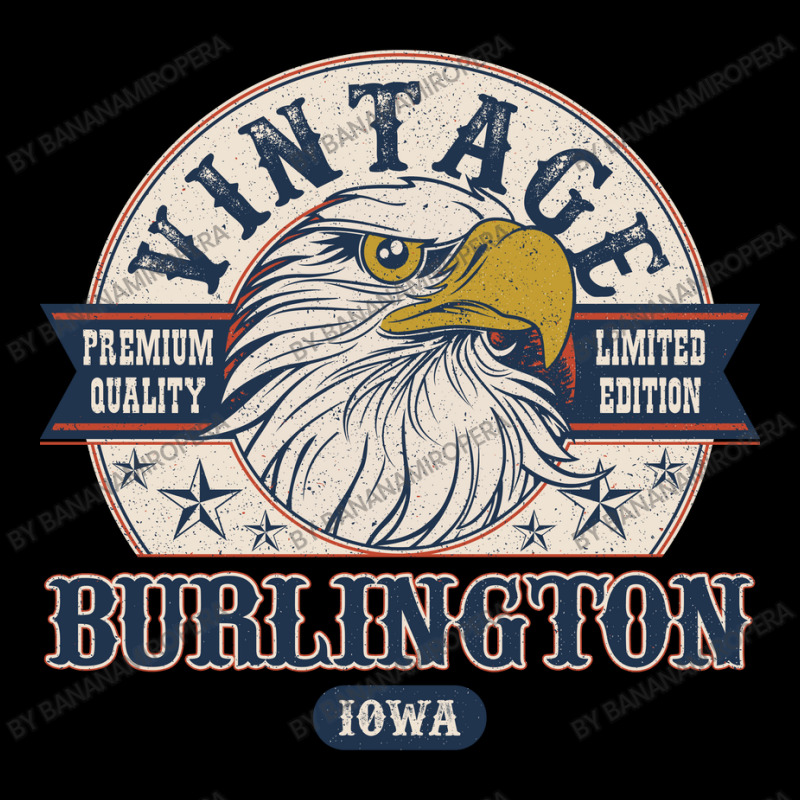 Retro Bald Eagle Burlington Iowa Vintage Limited Edition Adjustable Cap | Artistshot