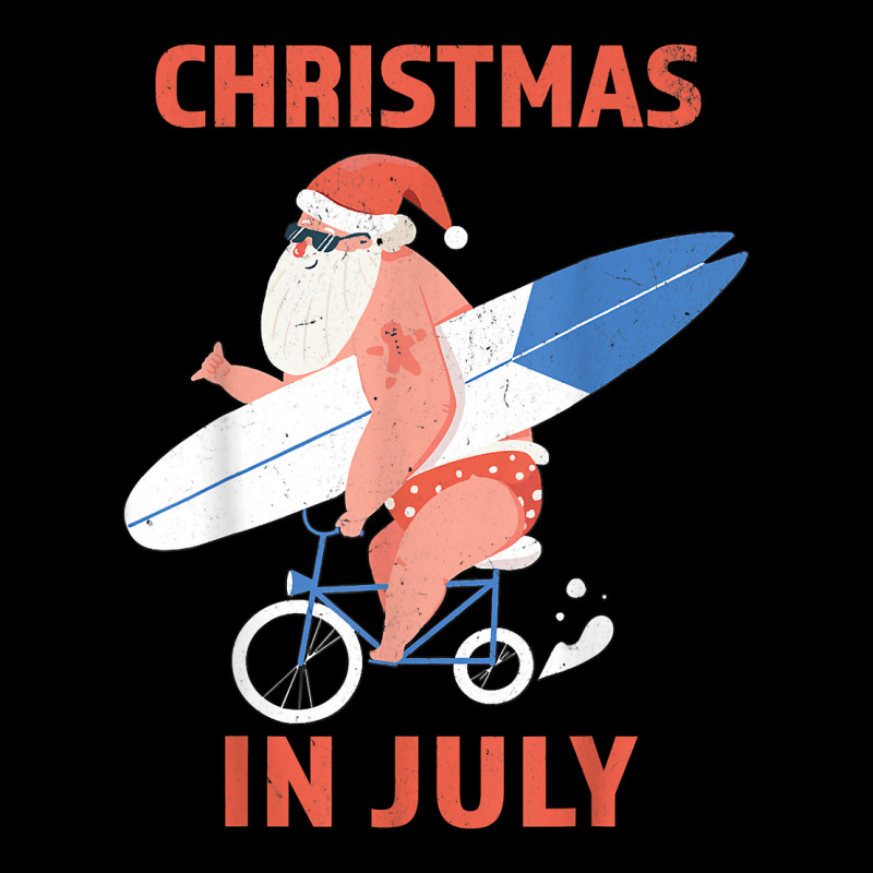 Longboard Santa Christmas In July T Shirt Adjustable Cap | Artistshot