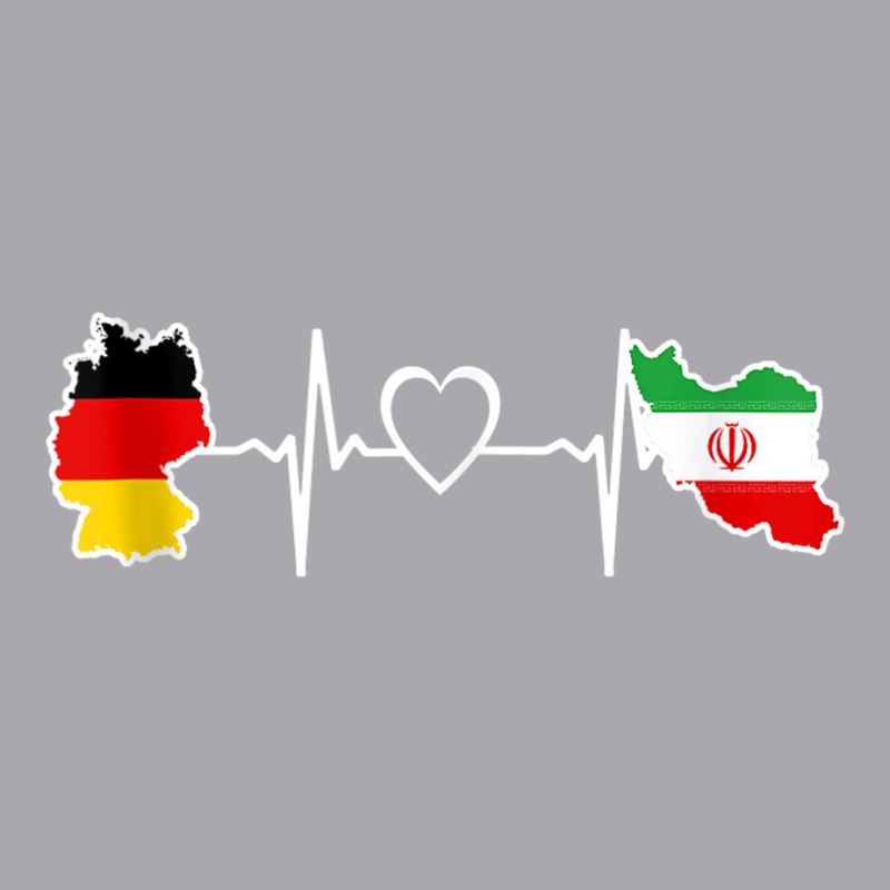 Iran Germany Flag Iranian German Heartbeat Tank Top Youth 3/4 Sleeve by cm-arts | Artistshot