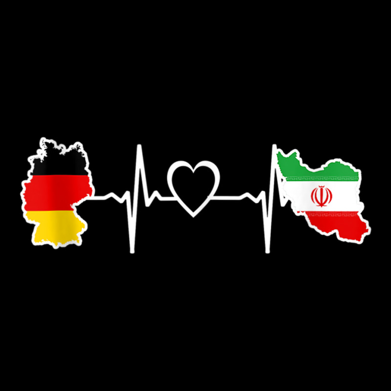 Iran Germany Flag Iranian German Heartbeat Tank Top Baby Beanies by cm-arts | Artistshot