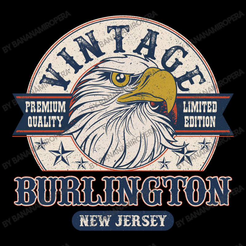 Retro Bald Eagle Burlington New Jersey Vintage Limited Edition Pocket T-shirt | Artistshot