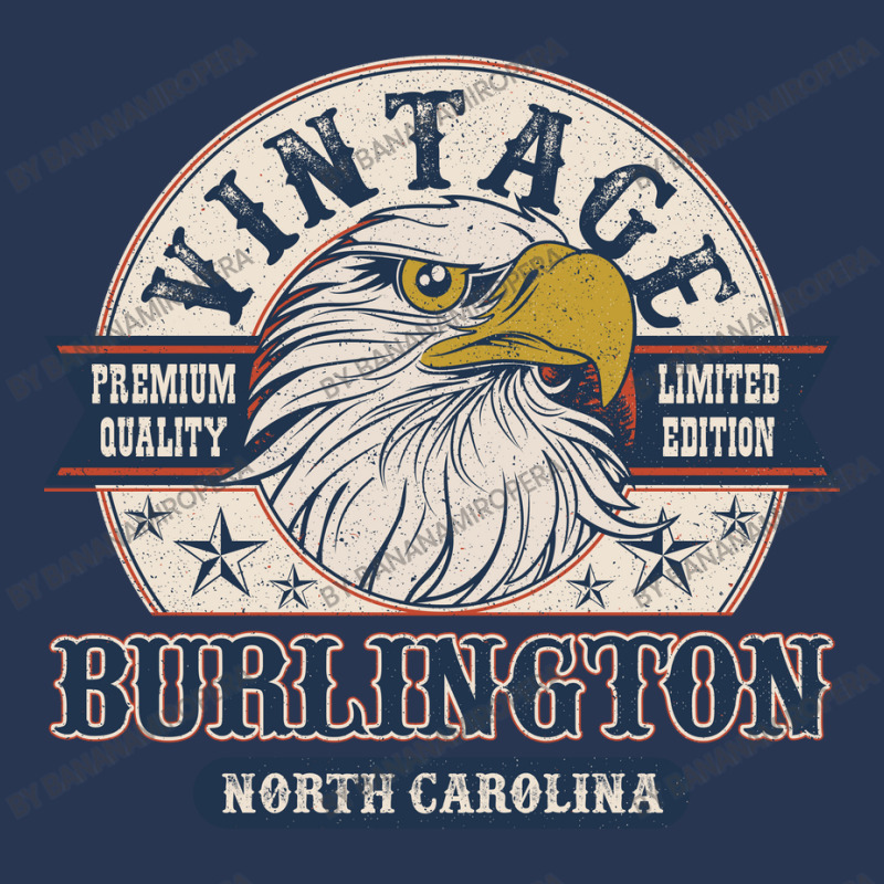 Retro Bald Eagle Burlington North Carolina Vintage Limited Edition Men Denim Jacket | Artistshot