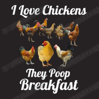 Chicken Cock I Love Chickens They Poop Breakfast Funny Chicken Farmer Vintage Cap | Artistshot