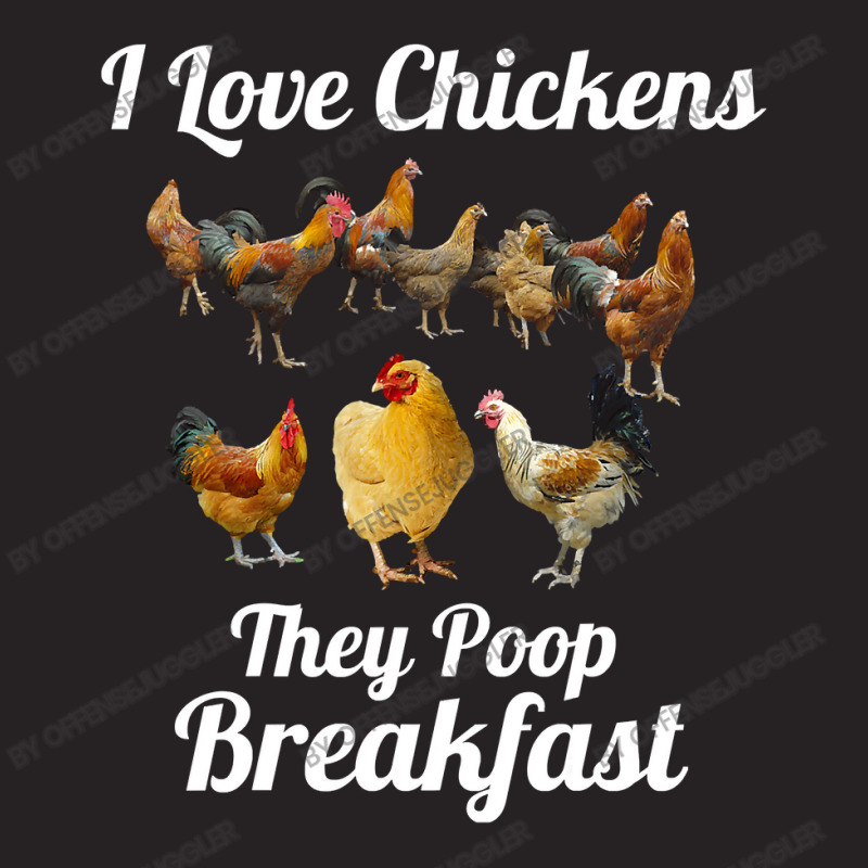 Chicken Cock I Love Chickens They Poop Breakfast Funny Chicken Farmer Vintage Cap by offensejuggler | Artistshot