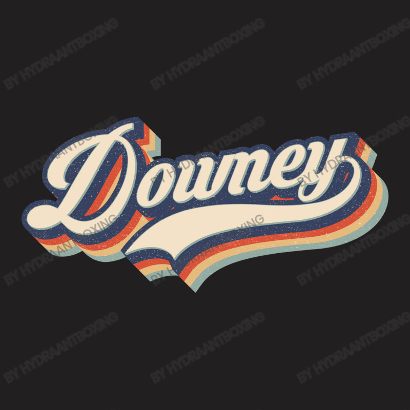 I Love Downey City Usa Retro Vintage T-Shirt by HydraAntBoxing | Artistshot