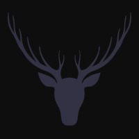 Silhouette Of A Deer Head. Forest Animals. Isolated Crop Top | Artistshot