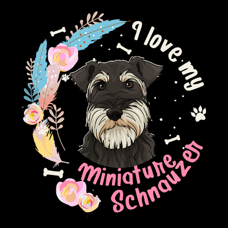 Miniature Schnauzer T  Shirt I Love My Miniature Schnauzer Dog T  Shir Pocket T-shirt | Artistshot