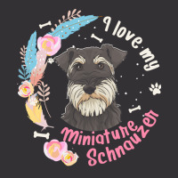 Miniature Schnauzer T  Shirt I Love My Miniature Schnauzer Dog T  Shir Vintage Short | Artistshot