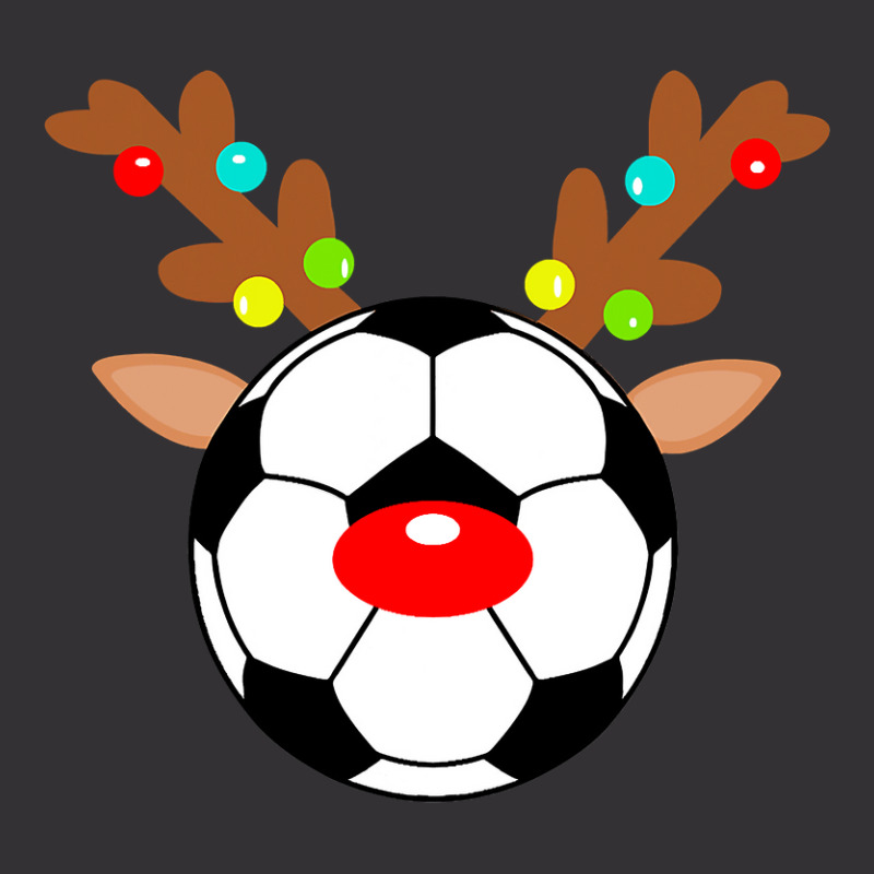 Christmas Reindeer Soccer Ball Design Sports Lover Vintage Hoodie | Artistshot