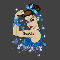 Diabetes Awareness Strong Warrior Woman Blue Ribbon T Shirt Vintage T-shirt | Artistshot