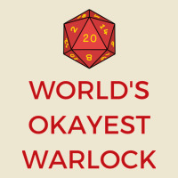 Worlds Okayest Warlock With D20 Dice Cropped Hoodie | Artistshot