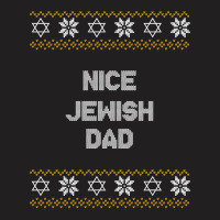 Nice Jewish Dad Ugly Hanukkah Sweater Chanukkah Jew Hannukah T-shirt | Artistshot