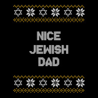 Nice Jewish Dad Ugly Hanukkah Sweater Chanukkah Jew Hannukah V-neck Tee | Artistshot