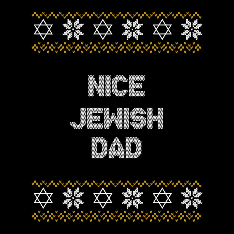 Nice Jewish Dad Ugly Hanukkah Sweater Chanukkah Jew Hannukah V-neck Tee | Artistshot