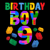 9th Birthday For Master Builder Boy 2013 Block Building Boys V-neck Tee | Artistshot