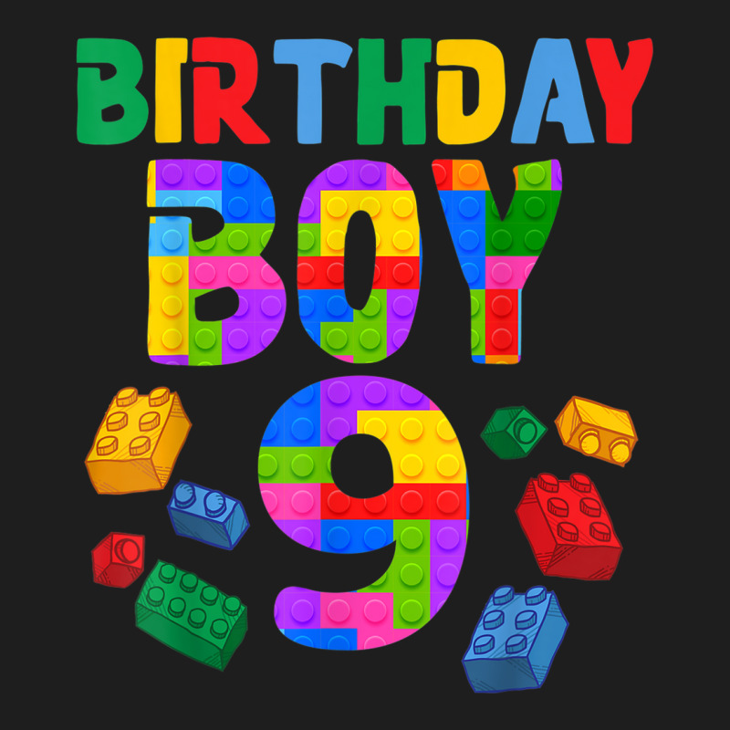 9th Birthday For Master Builder Boy 2013 Block Building Boys Classic T-shirt by Outpost | Artistshot