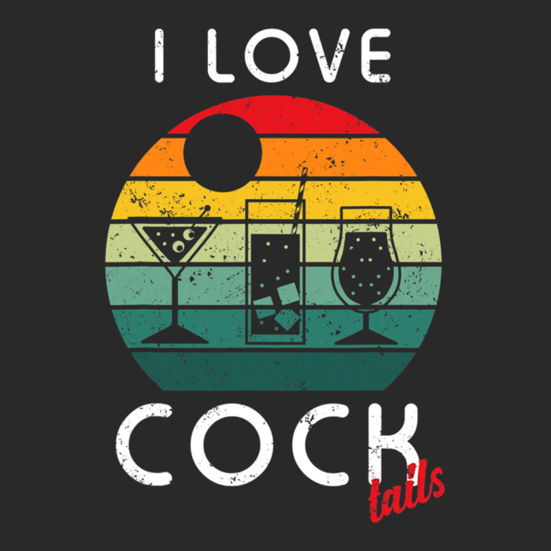 Retro I Love Cocktails Funny Adult Drinking Humor Pun Printed hat by cm-arts | Artistshot