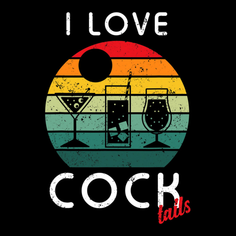 Retro I Love Cocktails Funny Adult Drinking Humor Pun Men's Long Sleeve Pajama Set by cm-arts | Artistshot