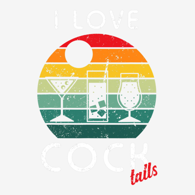 Retro I Love Cocktails Funny Adult Drinking Humor Pun Classic T-shirt by cm-arts | Artistshot