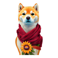 Flower Shiba Inu Ready To Moon Japanese American Aesthetic T Shirt Maternity Scoop Neck T-shirt | Artistshot