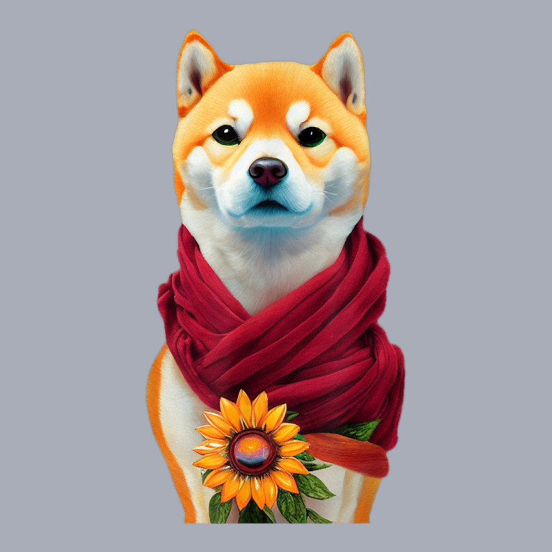 Flower Shiba Inu Ready To Moon Japanese American Aesthetic T Shirt Tank Dress by cm-arts | Artistshot