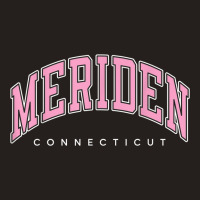 Meriden Connecticut Ct Varsity Style Pink Text Tank Top | Artistshot