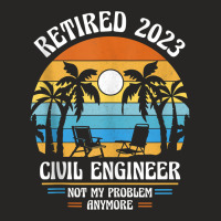 Civil Engineer Retired 2023 Tank Top Ladies Fitted T-shirt | Artistshot