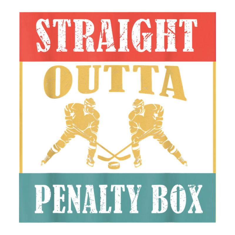 Straight Outta The Penalty Box Ice Hockey Player T Shirt Men's T-shirt Pajama Set by cm-arts | Artistshot