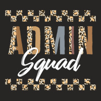 Principal Admin Squad Leopard Administrative Assistant Direc Ladies Fitted T-shirt | Artistshot