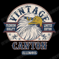 Retro Bald Eagle Canton Illinois Vintage Limited Edition Women's V-neck T-shirt | Artistshot