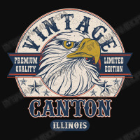 Retro Bald Eagle Canton Illinois Vintage Limited Edition Crop Top | Artistshot