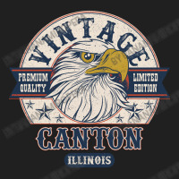 Retro Bald Eagle Canton Illinois Vintage Limited Edition Ladies Polo Shirt | Artistshot