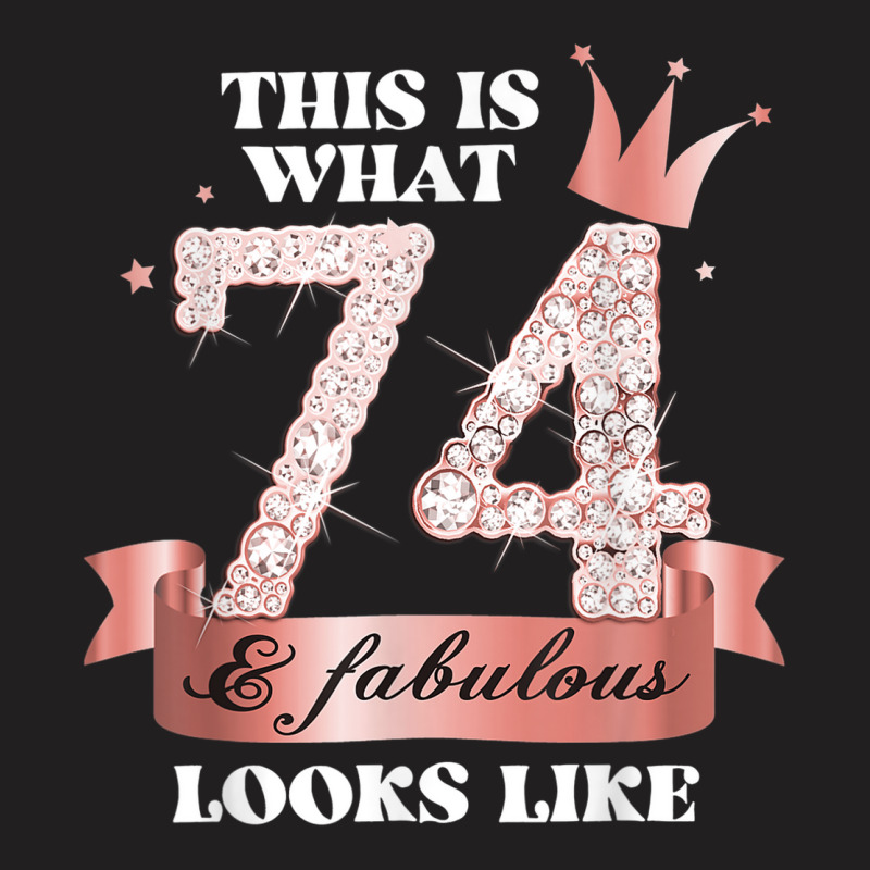 74 & Fabulous I Rose And Black Party Group Candid Photo Item T-shirt | Artistshot