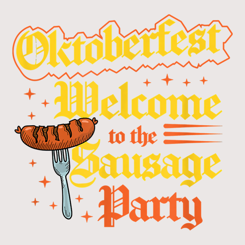 Oktoberfest Welcome To The Sausage Party Funny Bratwurst T Shirt Pocket T-Shirt by cm-arts | Artistshot