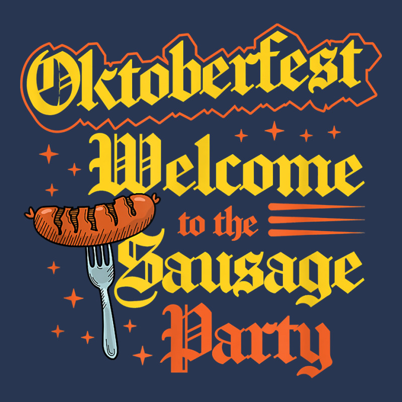 Oktoberfest Welcome To The Sausage Party Funny Bratwurst T Shirt Men Denim Jacket by cm-arts | Artistshot