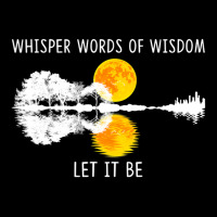 Whisper Words Of Wisdom Let It Be Guitar Lake Shadow Adjustable Cap | Artistshot