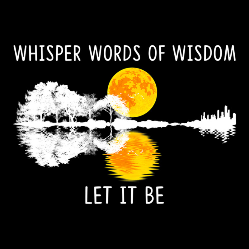 Whisper Words Of Wisdom Let It Be Guitar Lake Shadow Adjustable Cap by cm-arts | Artistshot