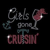 Girls Gone Cruisin Pink Wine Bling Rhinestone Tee For Woman T Shirt Youth Zipper Hoodie | Artistshot