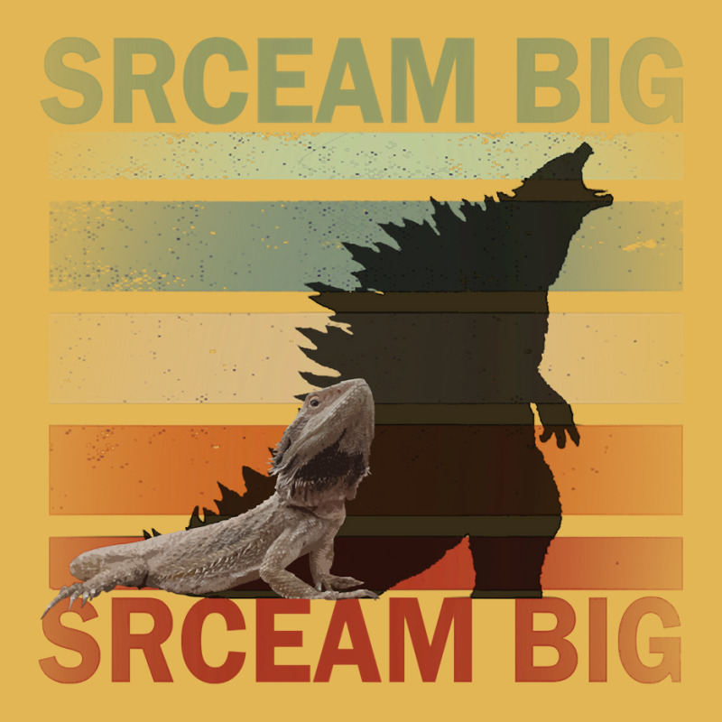 Scream Big. Lucky Lizard With Dinosaur Shadow For Pet Lover Long Sleev Vintage Hoodie And Short Set | Artistshot