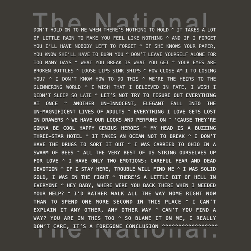 The National - Fave Lines Bucket Hat by HollyAllen | Artistshot