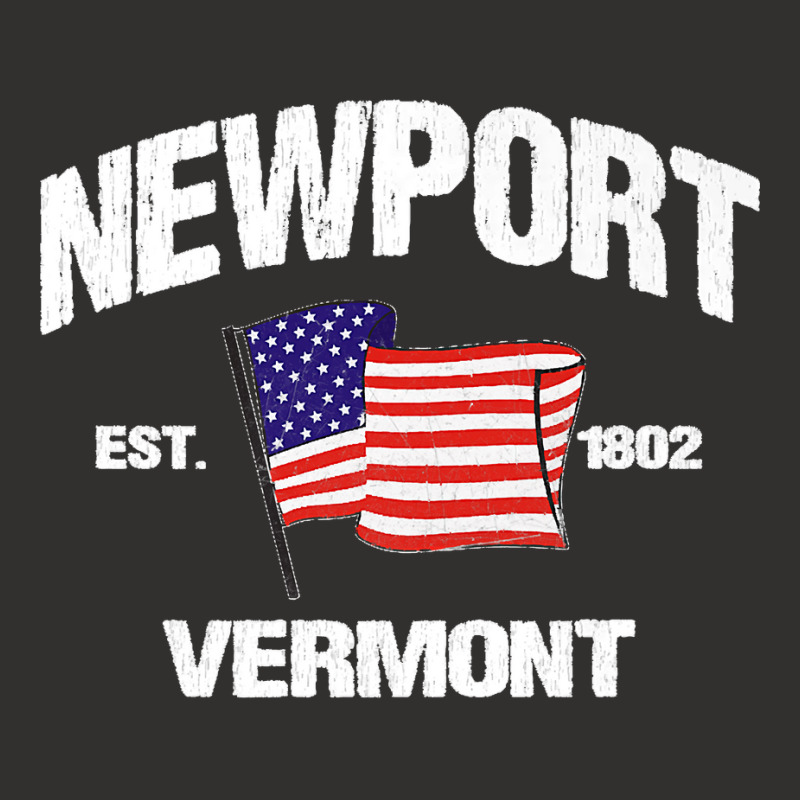 Newport Vermont Vt Usa Stars & Stripes Vintage Style Premium Champion Hoodie | Artistshot