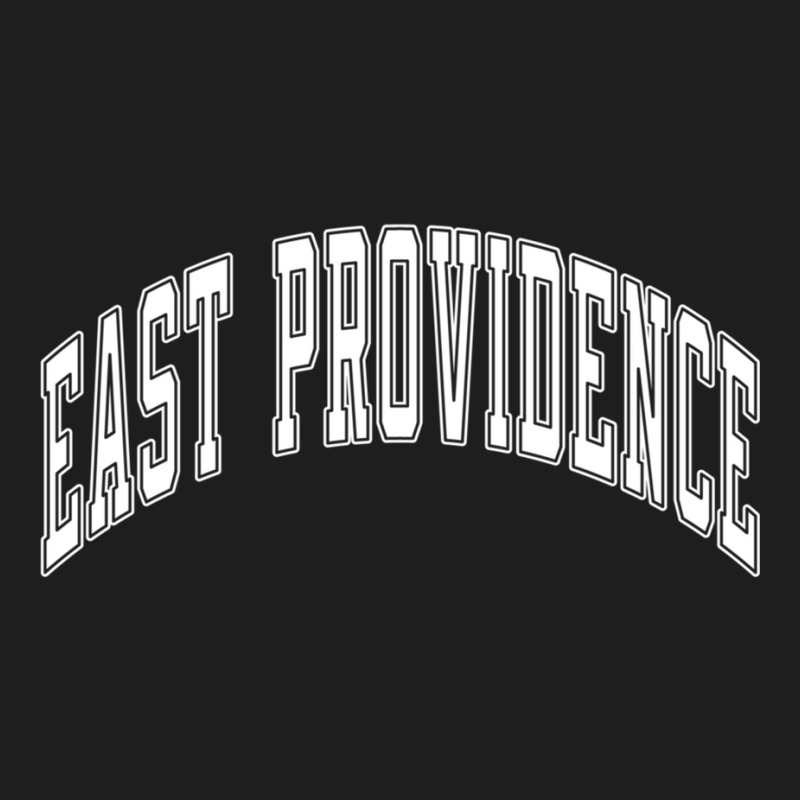 East Providence Rhode Island Ri Varsity Style White Text Long Sleeve T Classic T-shirt | Artistshot