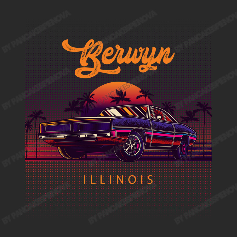 Berwyn Illinois Retro Vintage 80s 90s Muscle Cars Retrowave Aesthetic Printed hat by pancakespienova | Artistshot