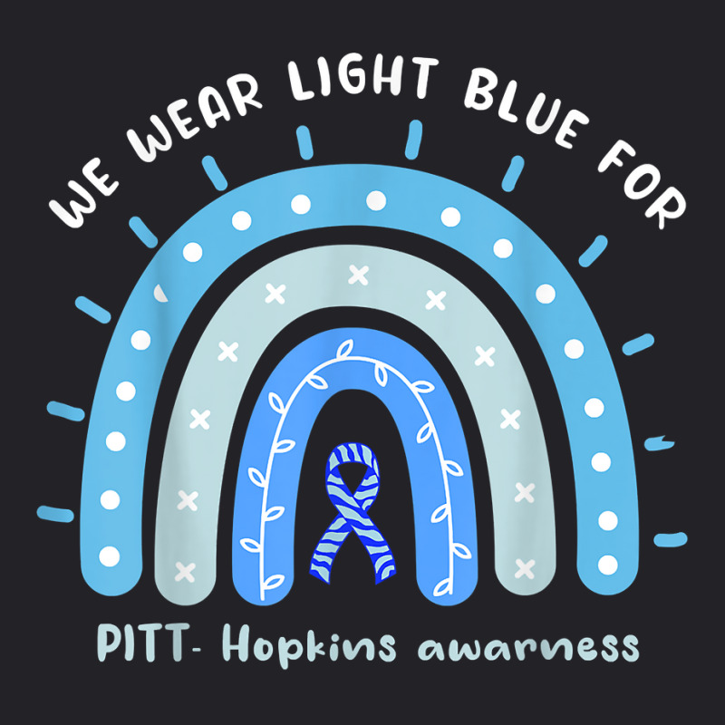 We Wear Light Blue For Pitt Hopkins Syndrome Rainbow T Shirt Youth Tee | Artistshot