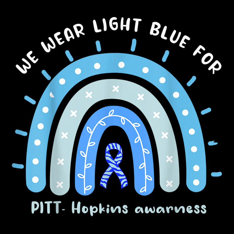 We Wear Light Blue For Pitt Hopkins Syndrome Rainbow T Shirt Youth Sweatshirt | Artistshot