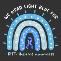 We Wear Light Blue For Pitt Hopkins Syndrome Rainbow T Shirt Baby Bodysuit | Artistshot